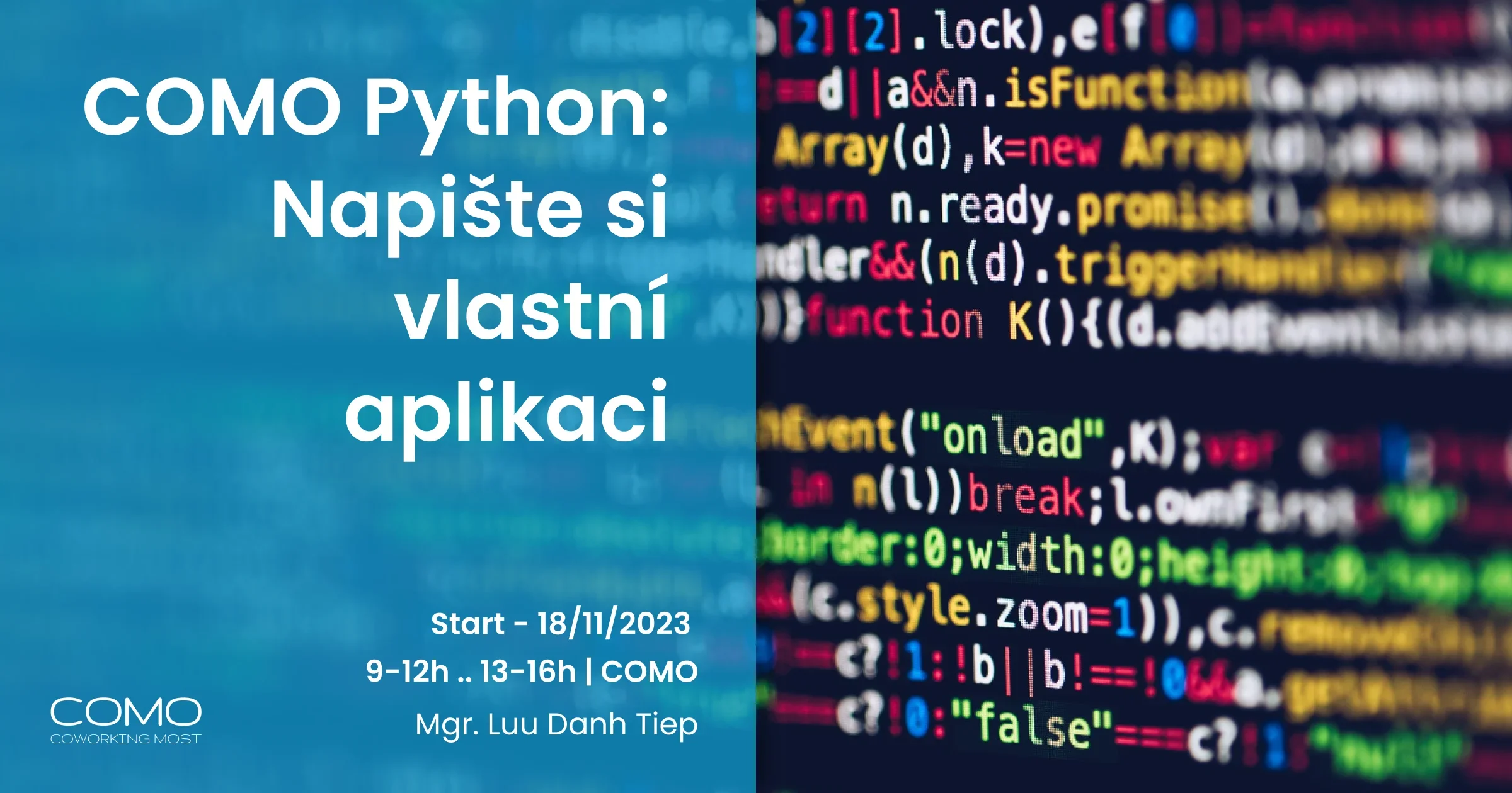 COMO Python: Napište si vlastní aplikaci